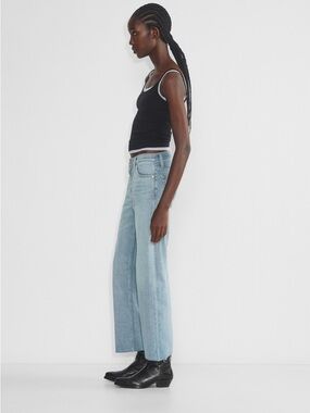 Re/Done mid-rise wide leg crop 29